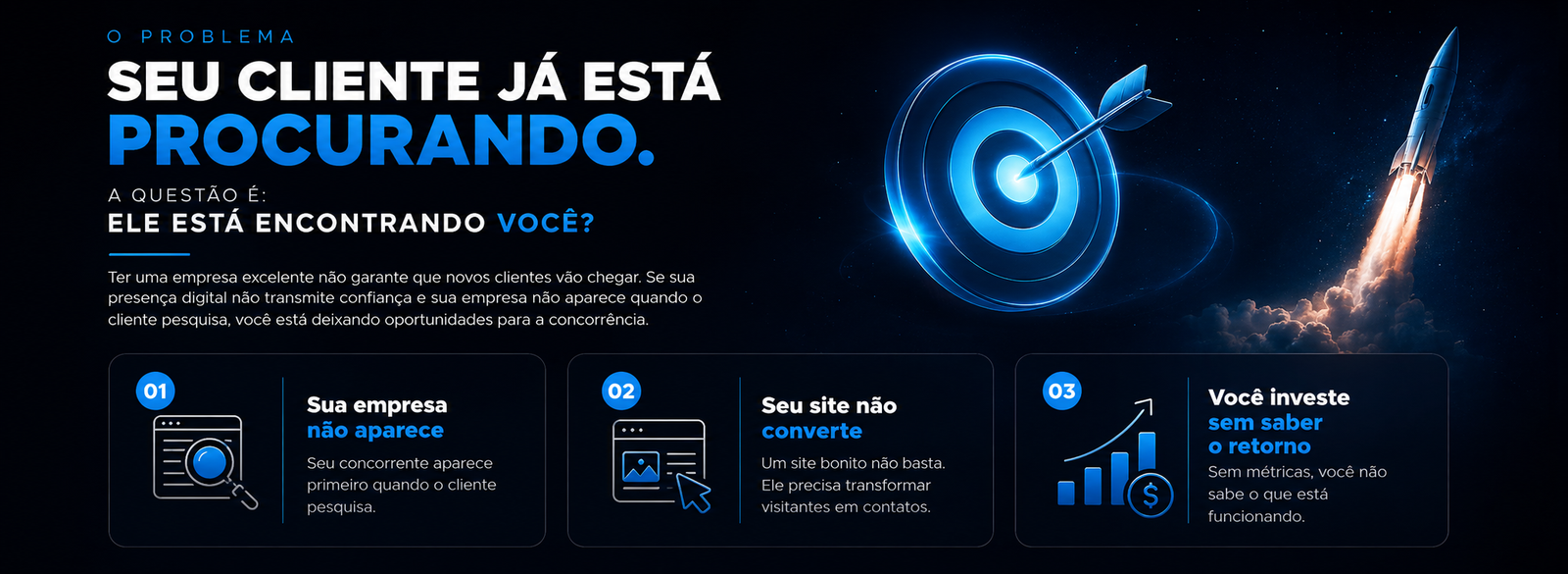 O Problema - Sua empresa não aparece